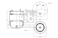 Mech, pneumaticke odpruzeni FEBI BILSTEIN 49616