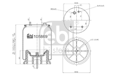 Mech, pneumaticke odpruzeni FEBI BILSTEIN 105869