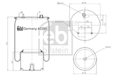 Mech, pneumaticke odpruzeni FEBI BILSTEIN 40289