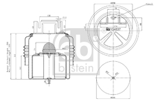 Mech, pneumaticke odpruzeni FEBI BILSTEIN 104537