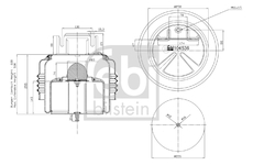 Mech, pneumaticke odpruzeni FEBI BILSTEIN 104536