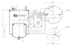 Mech, pneumaticke odpruzeni FEBI BILSTEIN 101307