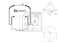 Mech, pneumaticke odpruzeni FEBI BILSTEIN 38363
