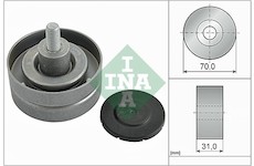 Vratná/vodicí kladka, klínový žebrový řemen INA 532 0415 10