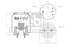 Mech, pneumaticke odpruzeni FEBI BILSTEIN 47553