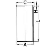 Vložený válec KOLBENSCHMIDT 89387110