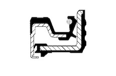 Těsnicí kroužek hřídele, diferenciál CORTECO 12018594B