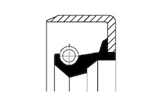 Těsnicí kroužek hřídele, náboj kola CORTECO 12020156B