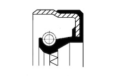 Těsnicí kroužek hřídele, rozvodovka CORTECO 01020467B