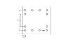 Sada brzdoveho oblozeni, bubnova brzda TEXTAR 1905201