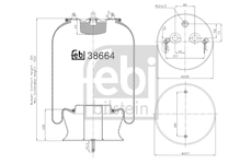 Mech, pneumaticke odpruzeni FEBI BILSTEIN 38664