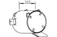 Zadní tlumič výfuku DINEX 51302