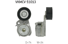 Napínací kladka, žebrovaný klínový řemen SKF VKMCV 51013