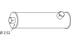 Střední-/zadní tlumič výfuku DINEX 64447