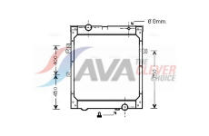 Chladič, chlazení motoru AVA QUALITY COOLING MNA2004