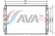 Chladič, chlazení motoru AVA QUALITY COOLING MN2087
