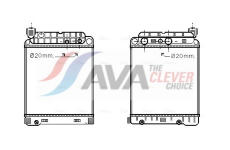 Chladič, chlazení motoru AVA QUALITY COOLING ME2146