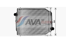 Chladič, chlazení motoru AVA QUALITY COOLING VL2105