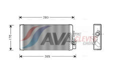 Výměník tepla, vnitřní vytápění AVA QUALITY COOLING MS6188
