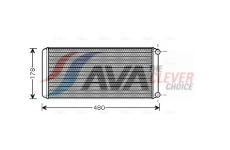 Výměník tepla, vnitřní vytápění AVA QUALITY COOLING RE6022