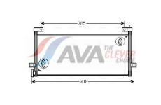 Kondenzátor, klimatizace AVA QUALITY COOLING VL5081