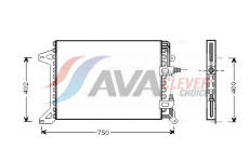 Kondenzátor, klimatizace AVA QUALITY COOLING IV5034