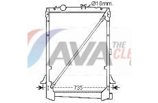 Chladič, chlazení motoru AVA Clever Choice DF2030