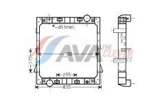 Chladič, chlazení motoru AVA Clever Choice IV2097