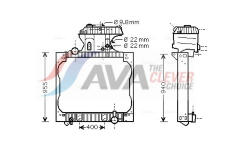 Chladič, chlazení motoru AVA Clever Choice MN2052