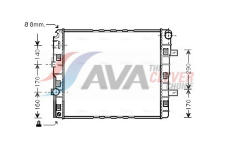 Chladič, chlazení motoru AVA Clever Choice ME2184