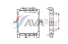 Chladič, chlazení motoru AVA Clever Choice RE2057