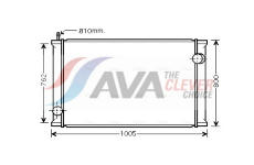 Chladič, chlazení motoru AVA Clever Choice RE2021