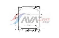 Chladič, chlazení motoru AVA Clever Choice VL2041
