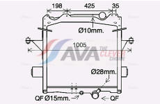 Chladič, chlazení motoru AVA Clever Choice VL2085