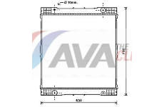Chladič, chlazení motoru AVA Clever Choice ME2261N