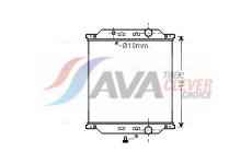 Chladič, chlazení motoru AVA Clever Choice RE2057N