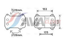 Olejový chladič, motorový olej AVA Clever Choice DF3054