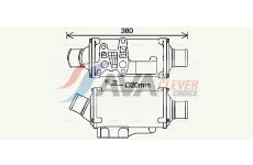 Olejový chladič, motorový olej AVA Clever Choice SC3054