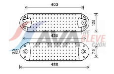 Olejový chladič, motorový olej AVA Clever Choice VL3074