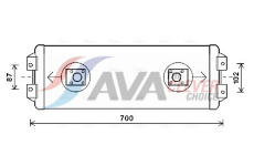 Olejový chladič, motorový olej AVA Clever Choice ME3281