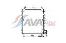 Kondenzátor, klimatizace AVA Clever Choice MEA5199