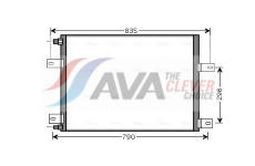 Kondenzátor, klimatizace AVA Clever Choice RE5061