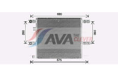 Kondenzátor, klimatizace AVA Clever Choice VL5173