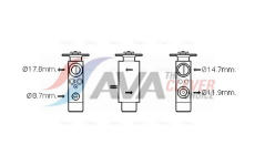 Expanzní ventil, klimatizace AVA Clever Choice MN1082