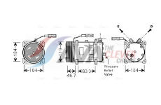 Kompresor, klimatizace AVA Clever Choice MNAK048