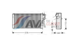 Výměník tepla, vnitřní vytápění AVA Clever Choice RE6014