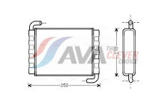 Výměník tepla, vnitřní vytápění AVA Clever Choice SC6006