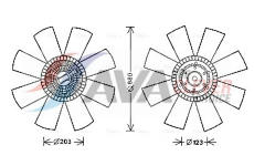 Spojka, větrák chladiče AVA Clever Choice SCF037