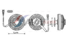 Spojka, větrák chladiče AVA Clever Choice DFC068