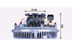 Spojka, větrák chladiče AVA Clever Choice MNC106